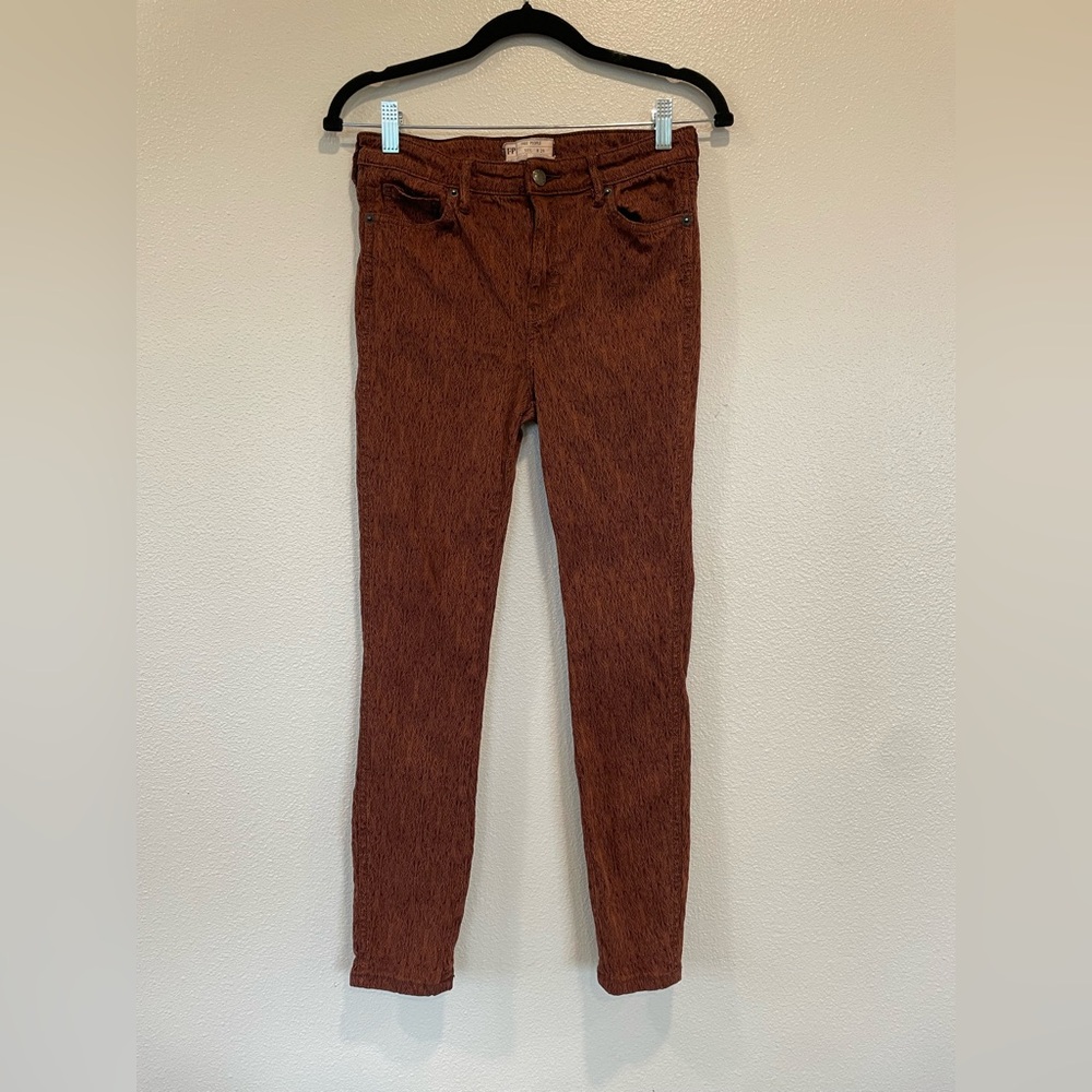 Free People Isabel‎ Jacquard Peyton Pants Size 28 Skinny Fit
